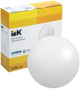 Светильник светодиодный ДПБ 1002 18Вт 4000К IP20 круг бел. IEK LDPB0-1002-18-4000-K01 — изображение 2