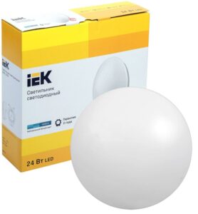 Светильник светодиодный ДПБ 1003 24Вт 4000К IP20 круг бел. IEK LDPB0-1003-24-4000-K01 — изображение 2