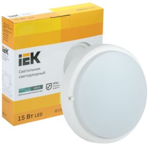 Светильник светодиодный ДПО 4003 15Вт 4000К IP54 круг бел. IEK LDPO0-4003-15-4000-K01 — изображение 2