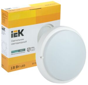 Светильник светодиодный ДПО 4004 18Вт 4000К IP54 круг бел. IEK LDPO0-4004-18-4000-K01 — изображение 3