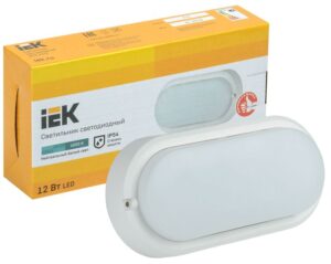 Светильник светодиодный ДПО 4012 12Вт 4000К IP54 овал бел. IEK LDPO0-4012-12-4000-K01 — изображение 3