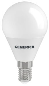 Лампа светодиодная G45 12Вт шар 6500К E14 230В GENERICA LL-G45-12-230-65-E14-G — изображение 2