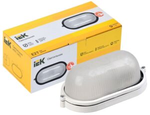 Светильник НПП 1401 60Вт E27 IP54 бел. овал IEK LNPP0-1401-1-060-K01 — изображение 2