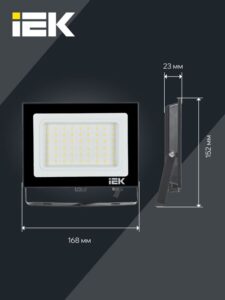 Прожектор светодиодный СДО 06-50 4000К IP65 черн. IEK LPDO601-50-40-K02 — изображение 3