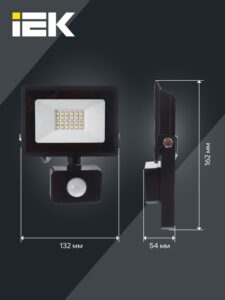 Прожектор светодиодный СДО 06-30Д 6500К IP54 с ДД черн. IEK LPDO602-30-65-K02 — изображение 2