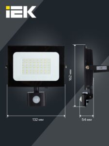 Прожектор светодиодный СДО 06-50Д 6500К IP54 с ДД черн. IEK LPDO602-50-65-K02 — изображение 2