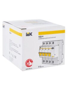 Выключатель автоматический дифференциального тока 4п C 16А 30мА тип AC 4.5кА АД-14 KARAT IEK MAD10-4-016-C-030 — изображение 2