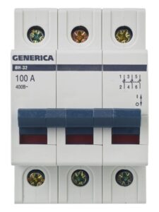 Выключатель нагрузки (мини-рубильник) 3п 100А ВН-32 GENERICA MNV15-3-100 — изображение 9