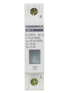 Ограничитель перенапряжения ОПС1-C 1Р 10/40кА 230В GENERICA MOP20-1-C-G — изображение 9