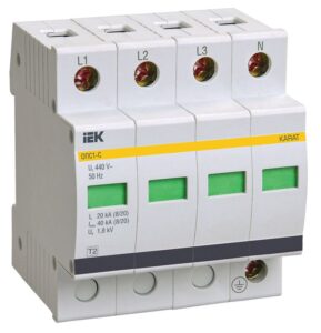 Ограничитель перенапряжения ОПС1-C 4P KARAT IEK MOP20-4-C