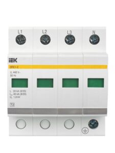 Ограничитель перенапряжения ОПС1-C 4P KARAT IEK MOP20-4-C — изображение 4