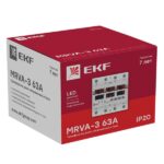 Реле напряжения и тока трехфазное с дисплеем MRVA-3 63A EKF MRVA-3-63A — изображение 3
