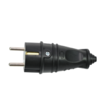 Вилка прямая MultiSet 16А 250В IP44 с заземл. каучук черн. SE MST4001BK — изображение 4
