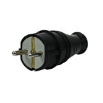 Вилка прямая MultiSet 16А 250В IP44 с заземл. каучук черн. SE MST4001BK — изображение 6
