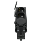 Колодка удлинителя 3-м MultiSet 16А 250В IP44 с заземл. каучук черн. SE MST4103BK — изображение 5