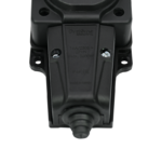 Колодка удлинителя 4-м MultiSet 16А 250В IP44 с заземл. каучук черн. SE MST4104BK — изображение 2