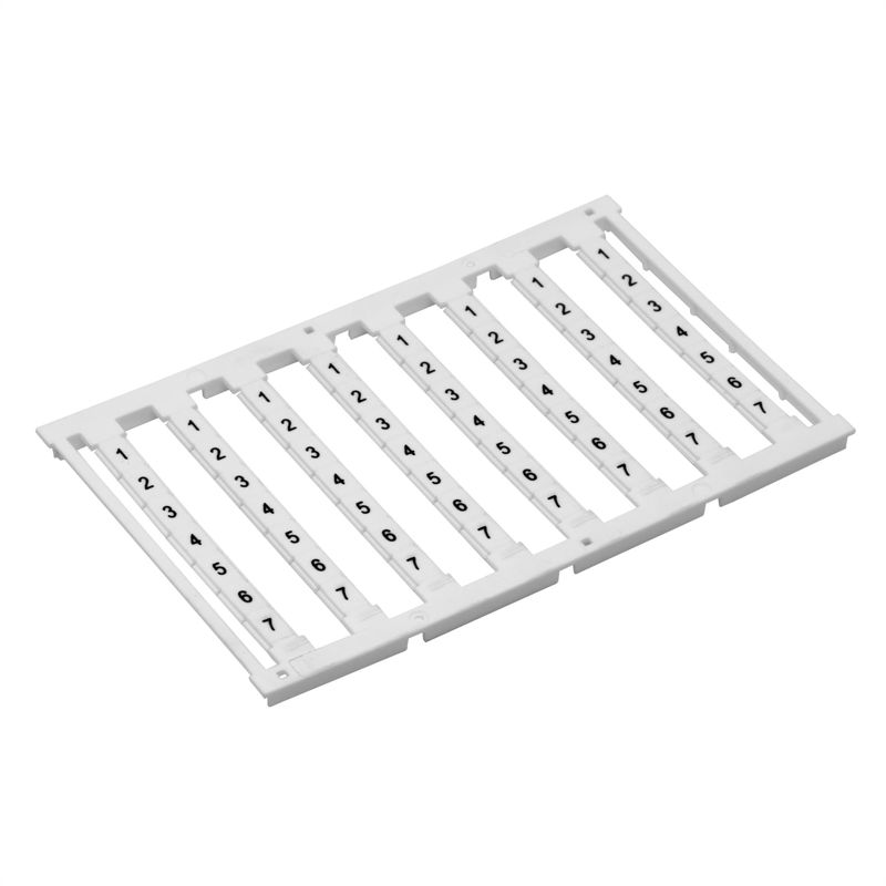 NUPUTUK-5F-13-24V_1.jpeg Маркировка для клемм ширина 5мм узкая для клемм Push-in бел. от 13 до 24 вертикальная ориентация 1шт = карта из 96 маркеров (уп.10шт) DKC NUPUTUK-5F-13-24V — изображение 1