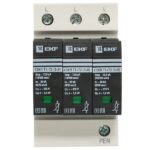 Устройство защиты от импульсных перенапряжений Т1+Т2; Iimp-12.5kA; In-20kA; Uc-275В; 3+0 PROxima EKF OV12-3-503 — изображение 3