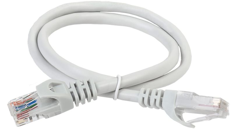 PC01-C5EU-05M_1.jpeg Патч-корд кат.5E UTP 0.5м сер. ITK PC01-C5EU-05M — изображение 1