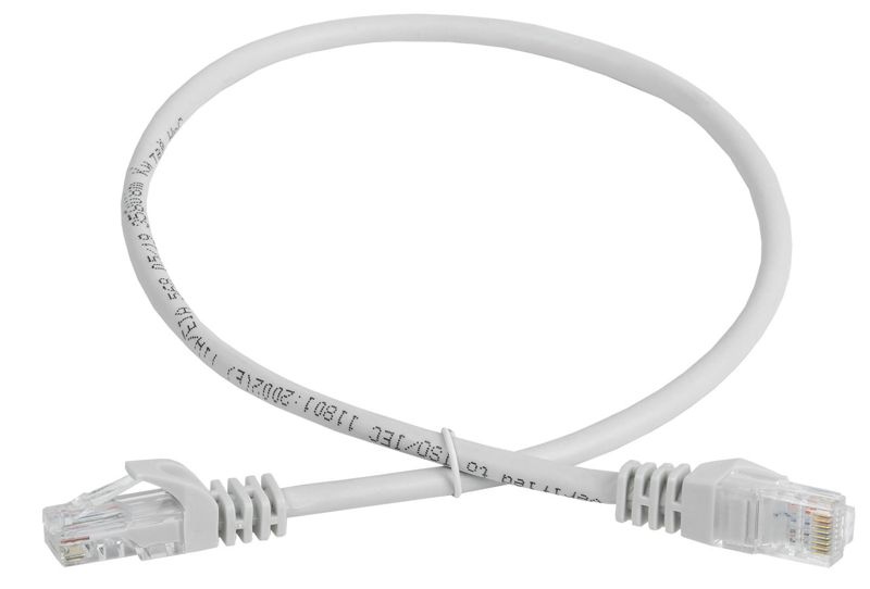 PC01-C5EU-1M-G_1.jpeg Патч-корд кат.5E UTP 1м сер. GENERICA PC01-C5EU-1M-G — изображение 1