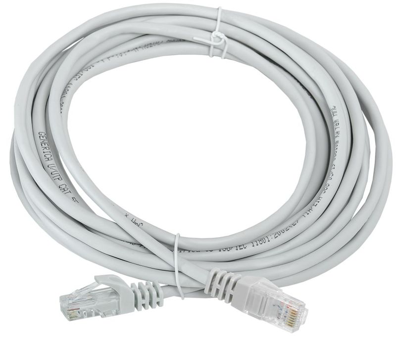 PC01-C5EU-5M-G_1.jpeg Патч-корд кат.5E UTP 5м сер. GENERICA PC01-C5EU-5M-G — изображение 1