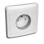 Розетка 1-м СП Этюд 16А IP20 250В без заземл. защ. шторки бел. SE PC16-002B — изображение 4