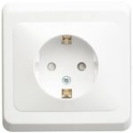 Розетка 1-м СП Этюд 16А IP20 250В с заземл. защ. шторки бел. SE PC16-004B — изображение 2