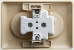 Розетка 2-м СП Этюд 16А IP20 250В без заземл. без защ. шторок крем. SE PC16-005K — изображение 3