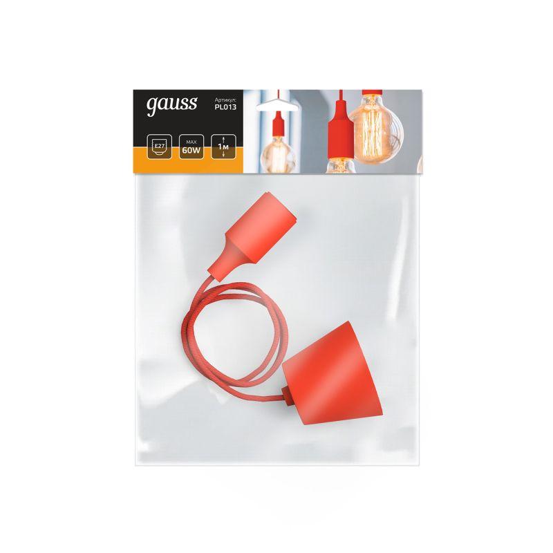 PL013_1.jpeg Светильник Decor E27 IP20 200-240В 1м подвесной красн. GAUSS PL013 — изображение 1