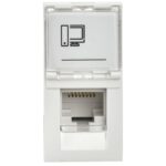 Розетка компьютерная 1мод. PRIMER RJ45 кат.6 РКИ-10-00-П-6 бел. IEK PR-KK40D-RI-0-1-C06U-K01 — изображение 4
