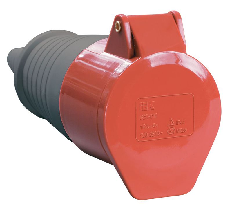 PSR22-032-5_1.jpeg Розетка кабельная 32А 380В 3P+PE+N ССИ-225 IP44 IEK PSR22-032-5 — изображение 1