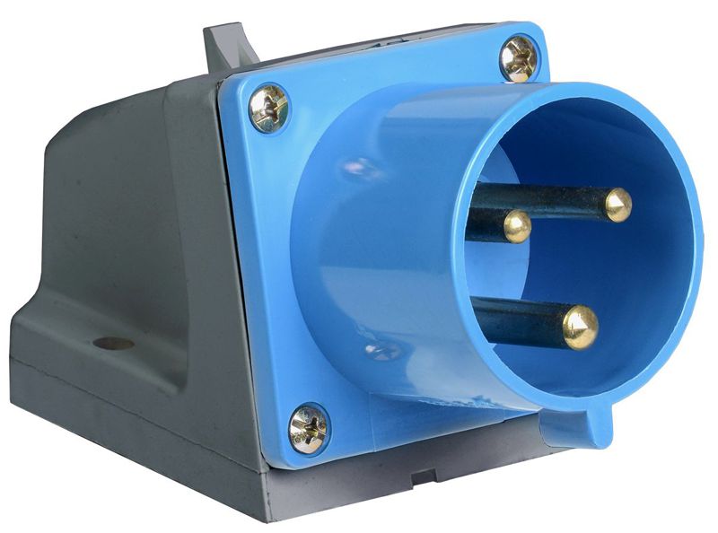 PSR51-032-3_1.jpeg Вилка электрическая наружн. уст. 32А 2P+PE 220В IP44 ССИ-523 IEK PSR51-032-3 — изображение 1