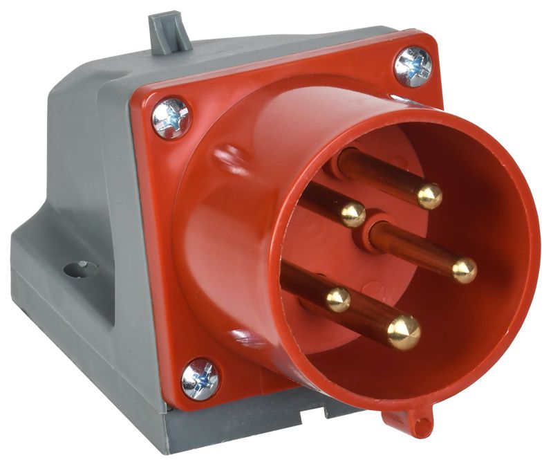 PSR52-032-5_1.jpeg Вилка электрическая наружн. уст. 32А 3P+PE+N 380В IP44 ССИ-525 IEK PSR52-032-5 — изображение 1