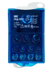 Блок распределительный на DIN-рейку РБД-400А IEK RBD-400 — изображение 2