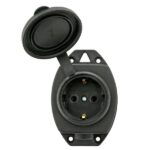 Розетка настенная 16А IP44 230В 2P+PE с защ. крышкой каучук Basic EKF RPS-014-16-230-44 — изображение 2