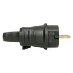 Вилка угловая 16А 2P+PE 230В IP44 с кольцом каучук Basic EKF RPS-017-16-230-44 — изображение 3
