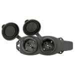 Колодка 2-м 16А IP44 2P+PE 230В с защ. крышками каучук Basic EKF RPS-018-16-230-44 — изображение 5