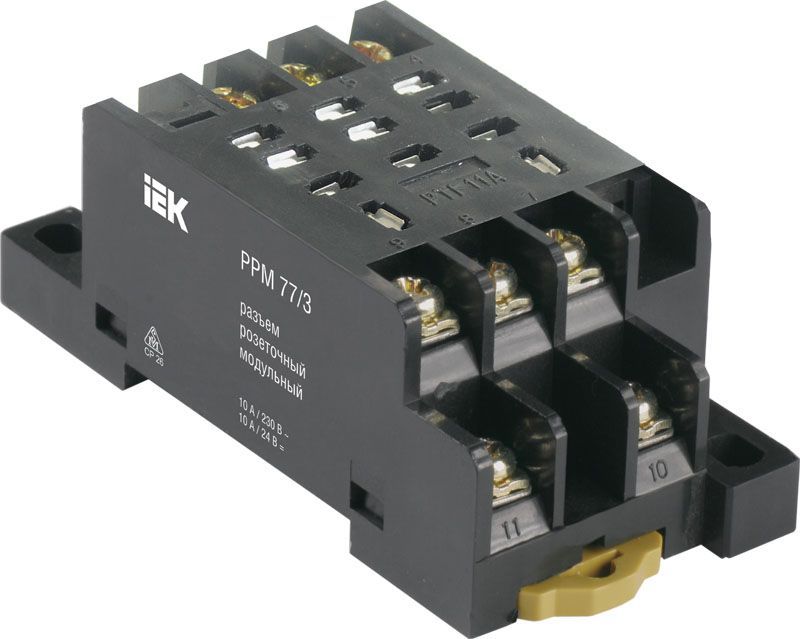 RRP10D-RRM-3_1.jpeg Разъем модульный РРМ77/3(PTF11A) для РЭК77/3(LY3) IEK RRP10D-RRM-3 — изображение 1