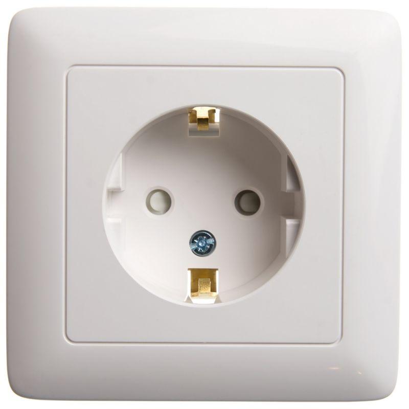 RS16-136-B_2.jpeg Розетка 1-м СП 1мод. Хит 16А IP20 250В с заземл. защ. шторки бел. SE RS16-136-B — изображение 1