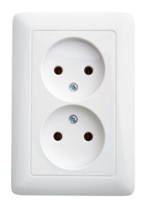 Розетка 2-м СП Хит 16А IP21 250В без заземл. без защ. шторок бел. SE RS16-235-B — изображение 2