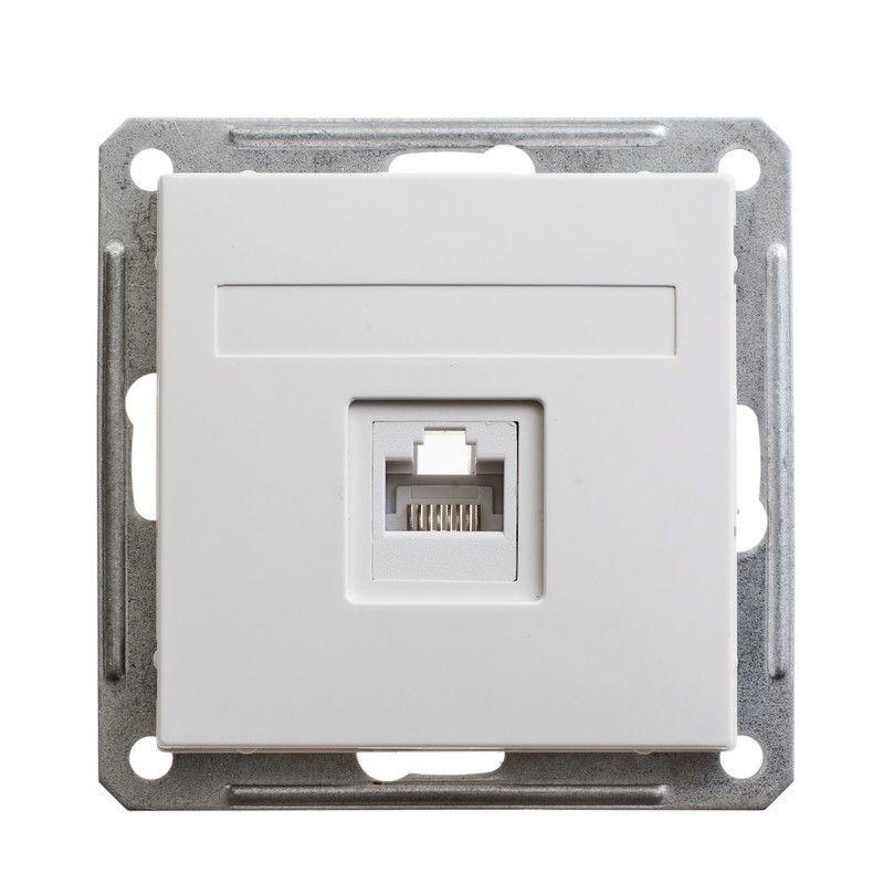 RSI-152K5E-1-86_1.jpeg Розетка компьютерная 1-м СП W59 RJ45 кат.5E механизм бел. SE RSI-152K5E-1-86 — изображение 1