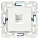 Розетка компьютерная RJ45 кат.5E SKANDY SK-K01W арктич. бел. IEK SK-K10-1-K01 — изображение 5