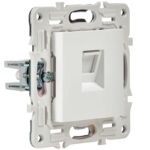 Розетка компьютерная RJ45 кат.5E SKANDY SK-K01W арктич. бел. IEK SK-K10-1-K01 — изображение 6