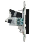 Розетка компьютерная RJ45 кат.5E SKANDY SK-K01Bl черн. IEK SK-K10-1-K02 — изображение 3