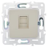 Розетка компьютерная RJ45 кат.5E SKANDY SK-K01B беж. IEK SK-K10-1-K10 — изображение 4