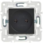 Розетка SKANDY 10А без заземл. без защ. шторок SK-R02Bl черн. IEK SK-R10-10-K02 — изображение 6