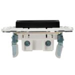 Розетка SKANDY 10А без заземл. без защ. шторок SK-R02Bl черн. IEK SK-R10-10-K02 — изображение 4