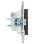 Розетка SKANDY 10А без заземл. без защ. шторок SK-R02G графит IEK SK-R10-10-K53 — изображение 2