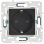 Розетка SKANDY 16А с заземл. без защ. шторок SK-R05Bl черн. IEK SK-R11-16-K02 — изображение 5
