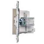 Розетка SKANDY 16А с заземл. защ. шторки SK-R04B беж. IEK SK-R14-16-K10 — изображение 2